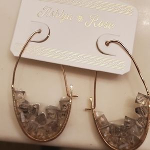 Ashlyn Rose Earrings About 2 inches long Purplish in color